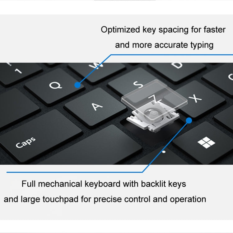 For Microsoft Surface Pro 8 / 9 / X Bluetooth Keyboard Magnetic Tablet Wireless Touch Backlit Keyboard With Pen Slot(Green) - free shipping - PMC TechLife - Order now!