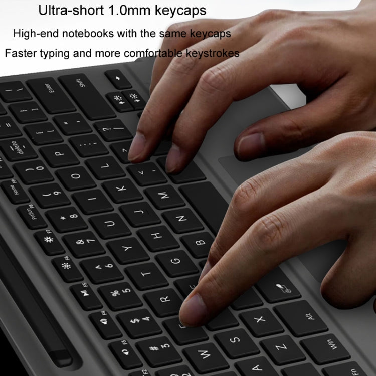 For Microsoft Surface Pro 8 / 9 / X Bluetooth Keyboard Magnetic Tablet Wireless Touch Backlit Keyboard With Pen Slot(Blue) - Others Keyboard by PMC TechLife | Online Shopping South Africa | PMC TechLife | Buy Now Pay Later Mobicred