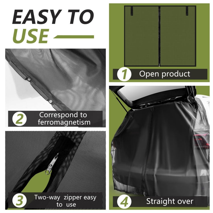 Car Rear Trunk Ventilation Shade Anti-mosquito Screen Cover, Size: L(Set) - Window Foils & Solar Protection by PMC TechLife | Online Shopping South Africa | PMC TechLife | Buy Now Pay Later Mobicred