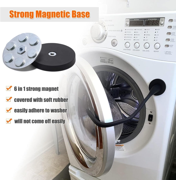 Universal Flexible Magnetic Washing Machine Door Stopper Front Load Washer Door Prop 43mm Black - free shipping - PMC TechLife - Order now!
