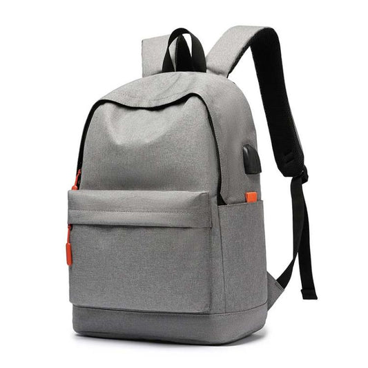 SKV B20537 Lightweight Traveling Double Shoulder Bag Large Capacity Laptop Backpack(Light Gray) - Backpack by SKV | Online Shopping South Africa | PMC Jewellery | Buy Now Pay Later Mobicred