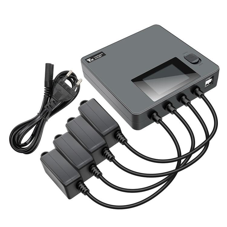 For DJI Mini 4 Pro / Mini 3 Pro / Mini 3 Color Screen Digital Display Four-Way Charger Battery Manager  EU Plug - free shipping - PMC TechLife - Order now!