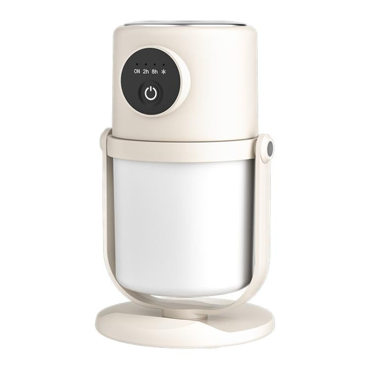 USB Intelligent Home Large Capacity Humidifier With Night Light Small Air Purifier, Color: Beige+Base - free shipping - PMC TechLife - Order now!