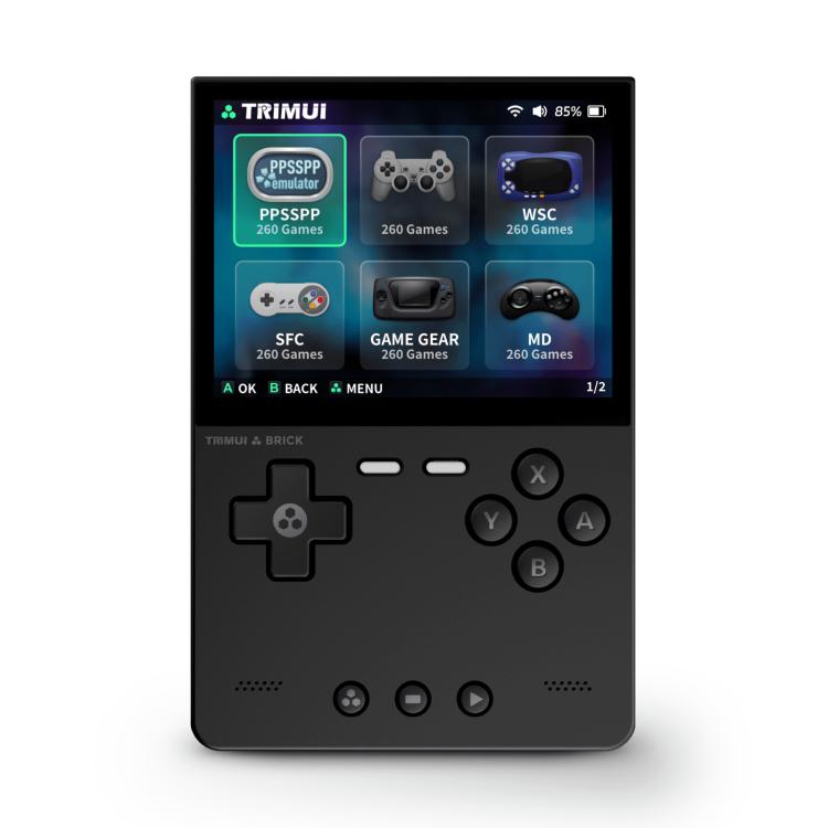 TRIMUI BRICK Open Source Pocket Console Portable Wireless Bluetooth HD Retro Arcade, Size: 256G(Black) - free shipping - PMc TechLife - Order now!