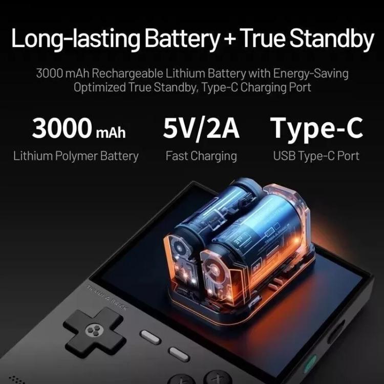 TRIMUI BRICK Open Source Pocket Console Portable Wireless Bluetooth HD Retro Arcade, Size: 64G(Black) - free shipping - PMc TechLife - Order now!