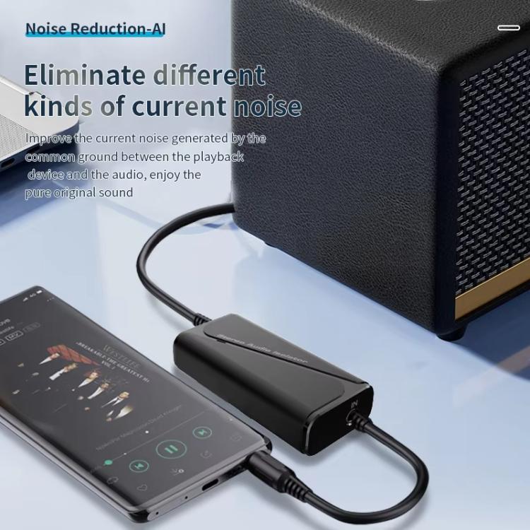 Bluetooth 5.4 Audio Common Ground Isolator Receiver Anti-interference Noise Reducer - Live Sound Effects Processors by PMC TechLife | Online Shopping South Africa | PMC TechLife | Buy Now Pay Later Mobicred