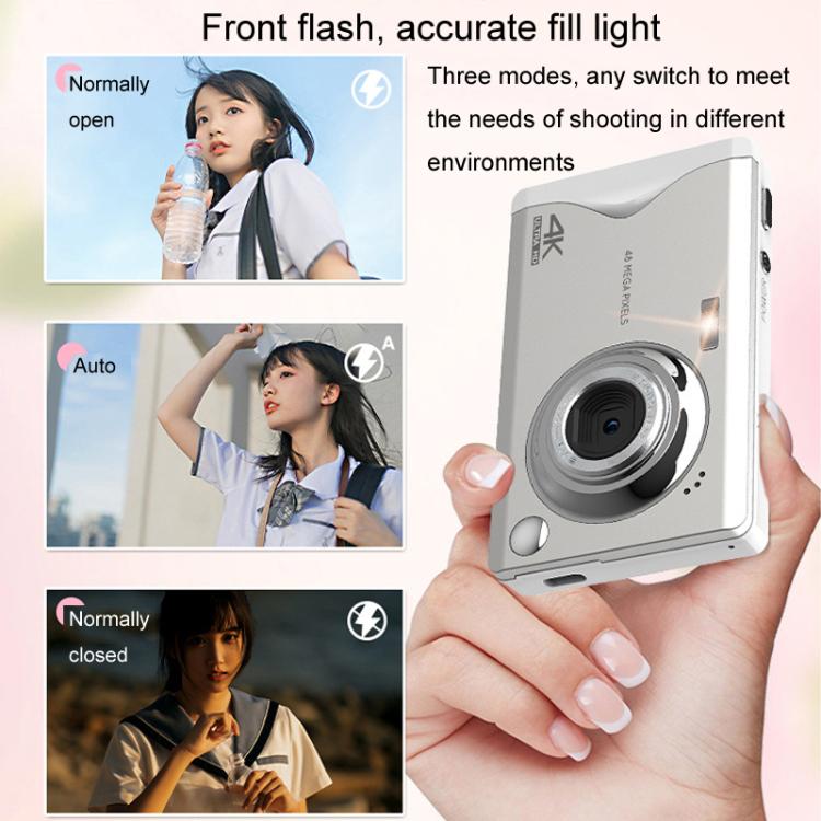 4K HD 3.0-Inch IPS Screen Autofocus HD Digital Camera Student DV Camera SLR(White) - Video Cameras by PMC TechLife | Online Shopping South Africa | PMC TechLife | Buy Now Pay Later Mobicred