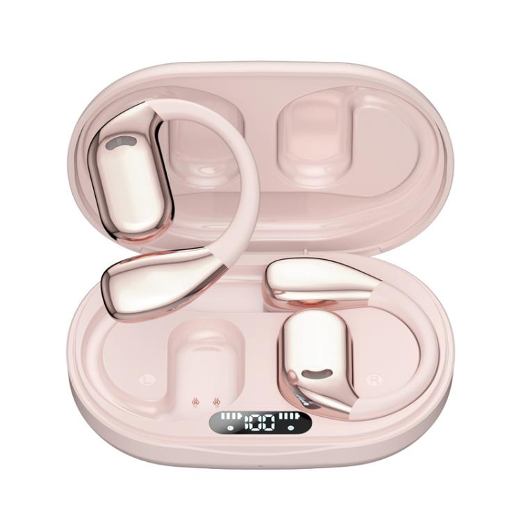 M75 On-Ear AI Intelligent Translation Language Conference Recording Wireless Digital Display Bluetooth Earphone(Pink) -  by PMC TechLife | Online Shopping South Africa | PMC TechLife | Buy Now Pay Later Mobicred