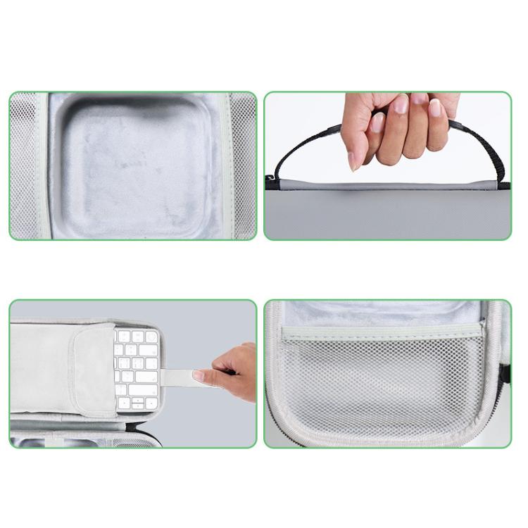 For Mac Mini M4 / M4 Pro Storage Bag Carrying Case Can Store Keyboard, Mouse(Black) - MINI PC Accessories & Gadgets by PMC TechLife | Online Shopping South Africa | PMC TechLife | Buy Now Pay Later Mobicred