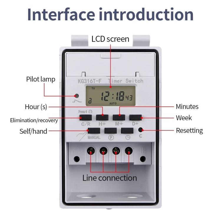 220V Household Automatic Switch Intelligent Timer - Energy Saving Timer Socket by PMC TechLife | Online Shopping South Africa | PMC TechLife | Buy Now Pay Later Mobicred