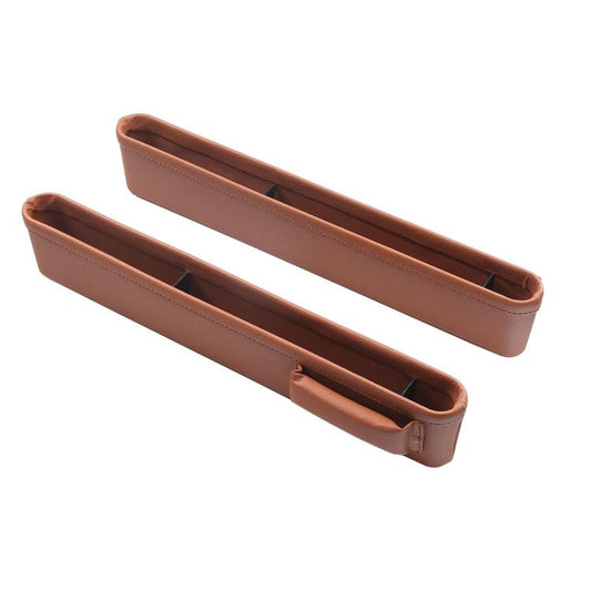 4207 1pair Universal Car Gap Storage Box Interior Decoration Supplies Car Storage Box(Brown) - Stowing Tidying by PMC Jewellery | Online Shopping South Africa | PMC Jewellery | Buy Now Pay Later Mobicred