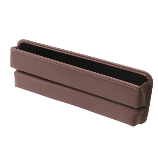 3311 2-in-1 Car Seat Gap Storage Box Gap Plug Strip Car Supplies(Brown) - Stowing Tidying by PMC Jewellery | Online Shopping South Africa | PMC Jewellery | Buy Now Pay Later Mobicred