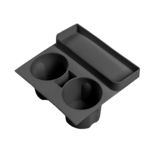 For Tesla 21-23 Model 3/Y Central Control Integrated Silicone Storage Cup Holder(Black) - Car Drink Holders by PMC Jewellery | Online Shopping South Africa | PMC Jewellery | Buy Now Pay Later Mobicred