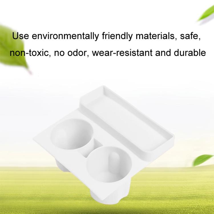 For Tesla 21-23 Model 3/Y Central Control Integrated Silicone Storage Cup Holder(Gray) - Car Drink Holders by PMC TechLife | Online Shopping South Africa | PMC TechLife | Buy Now Pay Later Mobicred