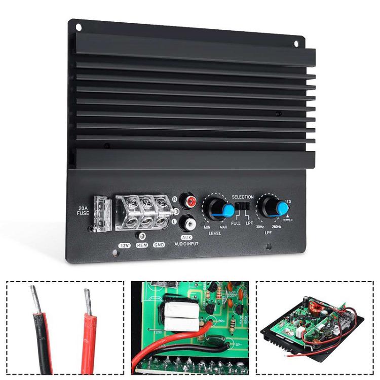 PS-200 12V 600W Car Single Bass Amplifier Board High Power Car Audio Module - Breadboard / Amplifier Board by PMC TechLife | Online Shopping South Africa | PMC TechLife | Buy Now Pay Later Mobicred