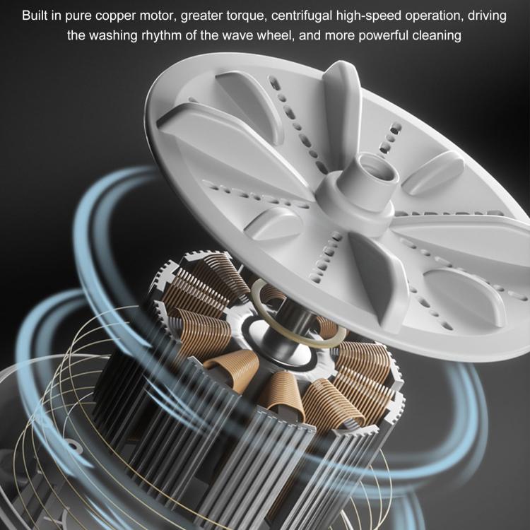 Mini Portable Underwear Socks Turbine Washing Machine, Color: Gray Three-speed Timing - free shipping - PMC TechLife - Order now!