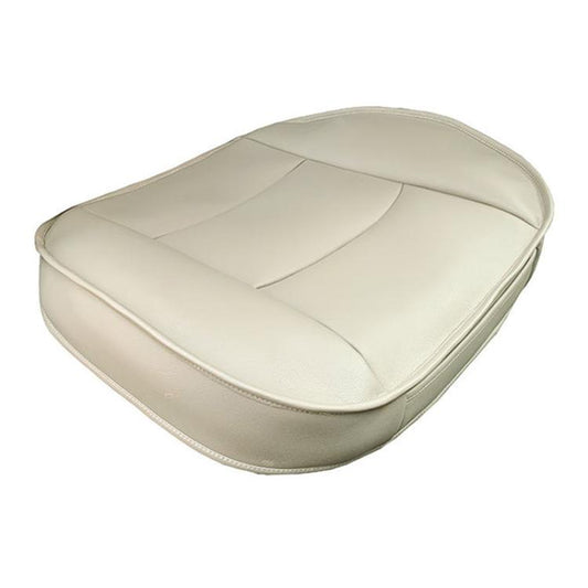 Car SUV Single Seat Backless Leather Protective Seat Cover(Beige) - Seat Accessories by PMC Jewellery | Online Shopping South Africa | PMC Jewellery | Buy Now Pay Later Mobicred