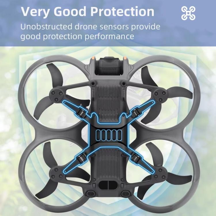 For DJI Avata 2 BRDRC Folding Height Enhanced Landing Gear Gimbal Protective Kickstand(Black Orange) - free shipping - PMC TechLife - Order now!