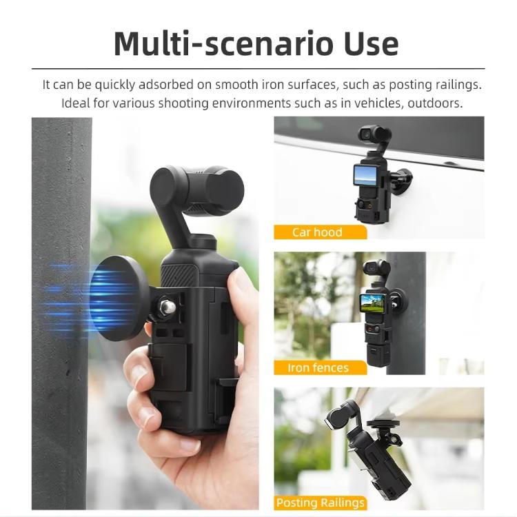 6pcs /Set For DJI Osmo Pocket 3 Flymile Magnetic Bracket Fixed Base Back Clip Adapter Bezel Accessories - free shipping - PMC TechLife - Order now!