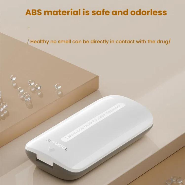 Lightweight Pill Cutter Box Portable Tablet Cutting Dispensing Pill Box(Angel White) - free shipping - PMC TechLife - Order now!