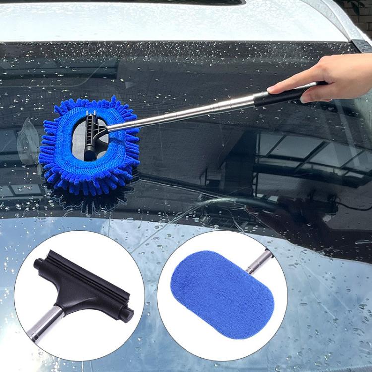 Retractable Windshield Cleaning Brush Scrubbing And Defogging 3 In 1 Car Wash Kit(Blue) - Car washing supplies by PMc TechLife | Online Shopping South Africa | PMc TechLife | Buy Now Pay Later Mobicred