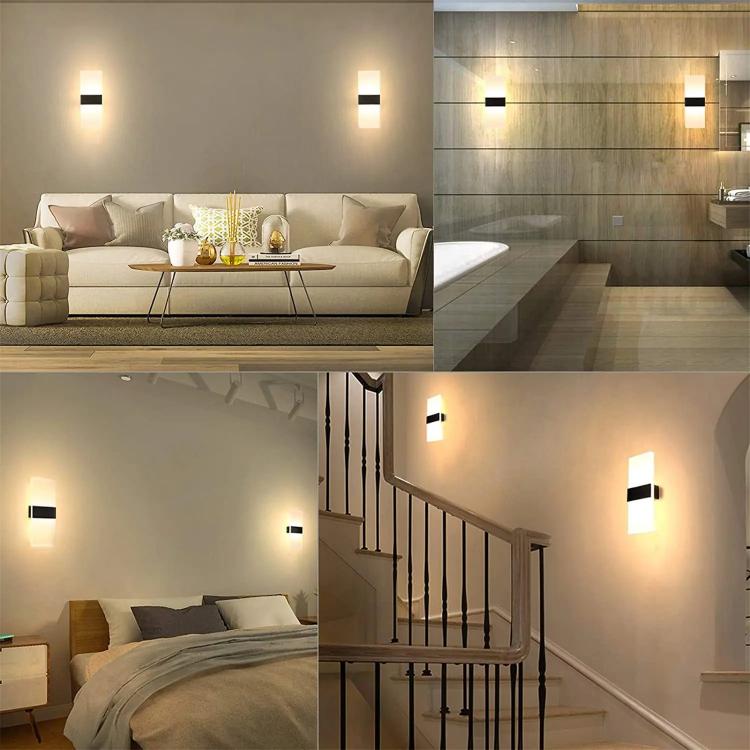 Magnetic Acrylic Smart Induction Night Light Rechargeable Wall Lamp Bedroom Bedside Lamp White Arc White Light - Wall Lamps by PMc TechLife | Online Shopping South Africa | PMc TechLife | Buy Now Pay Later Mobicred