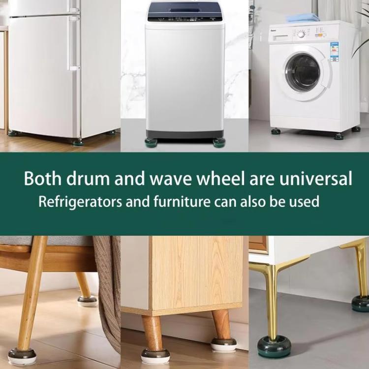4pcs /Set Washing Machine Foot Pads Heightened Base for Refrigerators Furniture(White) - free shipping - PMC TechLife - Order now!