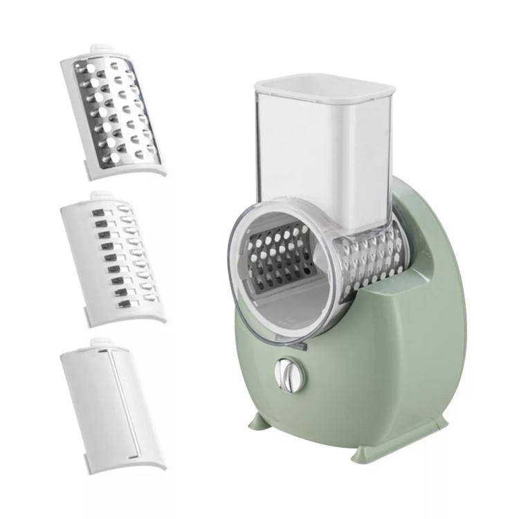 CY-661 3-in-1 Kitchen Multifunctional Roller Electric Vegetable Cutter, Spec: Green EU Plug - Cutter & Peeler by PMc TechLife | Online Shopping South Africa | PMc TechLife | Buy Now Pay Later Mobicred