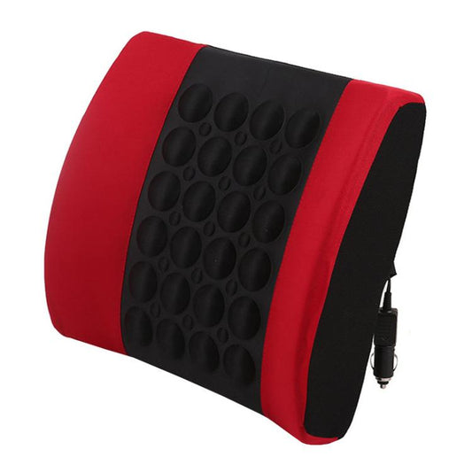 Automotive Universal Electrical Massage Lumbar Cushion Car Lumbar Support Pad(Black And Red) - Seat Accessories by PMC Jewellery | Online Shopping South Africa | PMC Jewellery | Buy Now Pay Later Mobicred