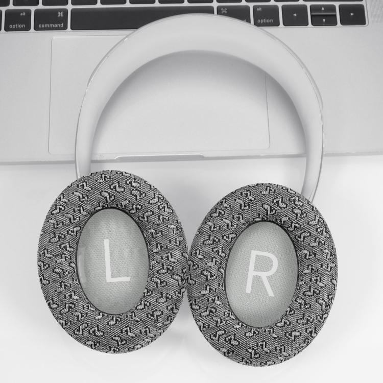 For BOSE NC700 Headphone 1pair Ear Pads Musical Note Design Cloth Ear Cushions(Yellow) - Earmuff & Pad by PMc TechLife | Online Shopping South Africa | PMc TechLife | Buy Now Pay Later Mobicred
