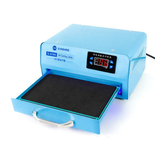 SUNSHINE S-918B UV Curing Filming Box LED High-Power UV Mobile Phone Curved Screen Optical Shadowless Glue Repair Tool(US Plug 110V) - Laminator Machine by SUNSHINE | Online Shopping South Africa | PMC Jewellery | Buy Now Pay Later Mobicred