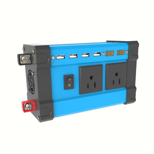 Gurxun 4 USB Ports Digital Display Modified Square Wave Inverter, Spec: 300W US Plug 12V To 110V - Modified Square Wave by Gurxun | Online Shopping South Africa | PMC Jewellery | Buy Now Pay Later Mobicred