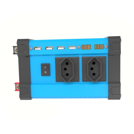 Gurxun 4 USB Ports Digital Display Modified Square Wave Inverter, Spec: 500W Brazil Plug 12V To 110V - Modified Square Wave by Gurxun | Online Shopping South Africa | PMC Jewellery | Buy Now Pay Later Mobicred