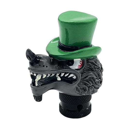 Wolf Head Detachable Car Manual Gear Lever Modification(Green) - Shift Knob by PMC Jewellery | Online Shopping South Africa | PMC Jewellery | Buy Now Pay Later Mobicred