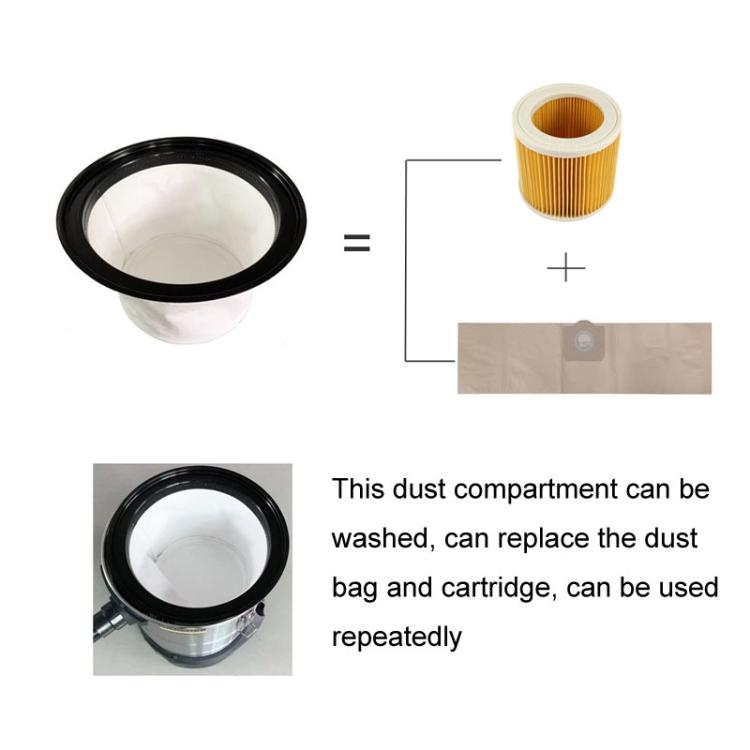 For Karcher NT20/1 NT30/1 NT38/1 NT40/1 Vacuum Cleaner Dust Compartment Filter - For Karcher Accessories by PMc TechLife | Online Shopping South Africa | PMc TechLife | Buy Now Pay Later Mobicred