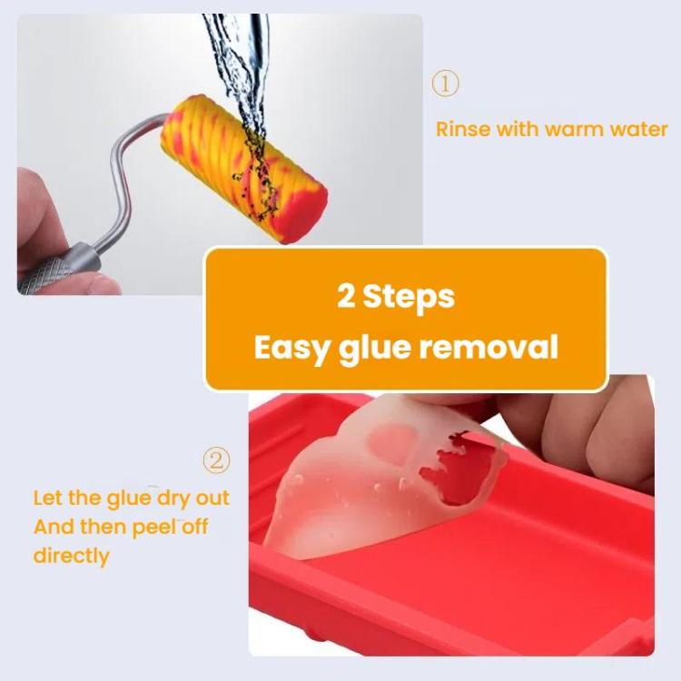 RL-9217 Glue Tray Brush Tool Silicone Case Roller Brush Reusable Paint Tray Woodworking Glue Container - Others by PMc TechLife | Online Shopping South Africa | PMc TechLife | Buy Now Pay Later Mobicred