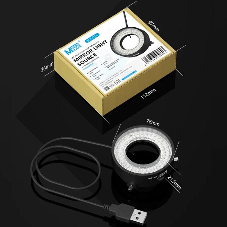 MaAnt MY-036 Cell Phone Repair 72 Beads Microscope Ring Light Source - free shipping - PMc TechLife - Order now!