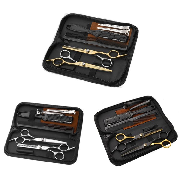 Stainless Steel Haircutting Scissors Set Hair Cutting Tools, Spec: 9-in-1 - free shipping - PMC TechLife - Order now!