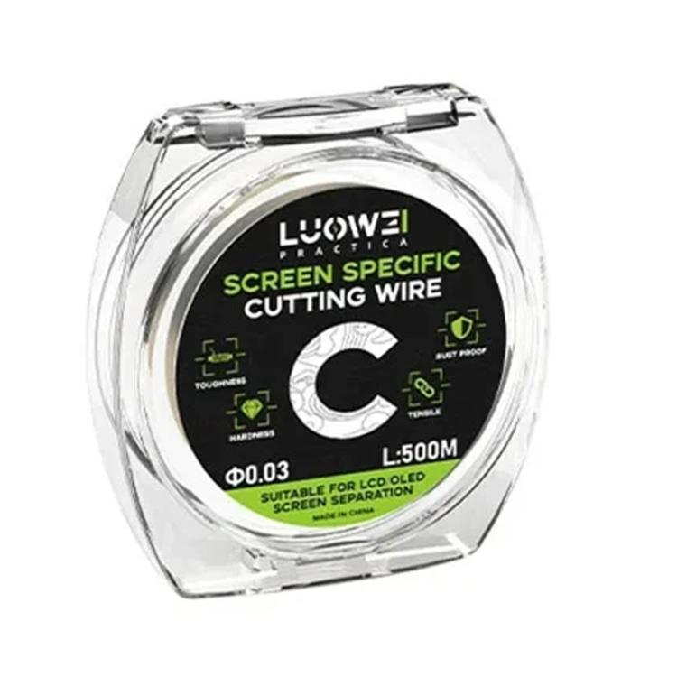 LUOWEI 500M Steel Wire Cell Phone Screen Separation Wire Cutting Wire, Spec: C 0.03mm - free shipping - PMC TechLife - Order now!