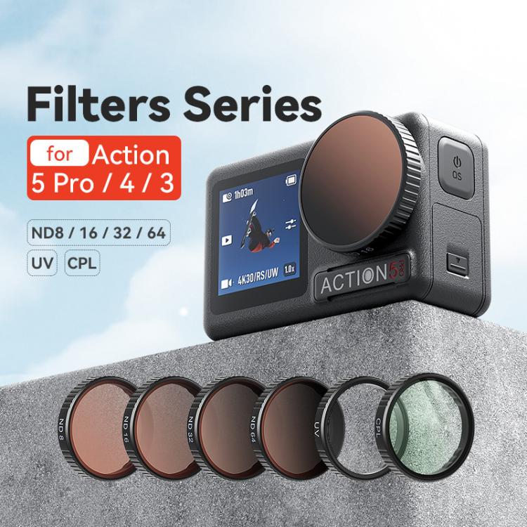 aMagisn Filter For DJI Action 5 Pro / 4 / 3, Spec: UV - free shipping - PMC TechLife - Order now!