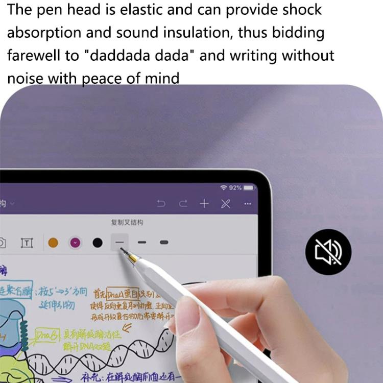 For Apple Pencil 2 / 1 Elastic Tip Soft Probe Silent Replacement Nib, Spec: 2B White - free shipping - PMc TechLife - Order now!