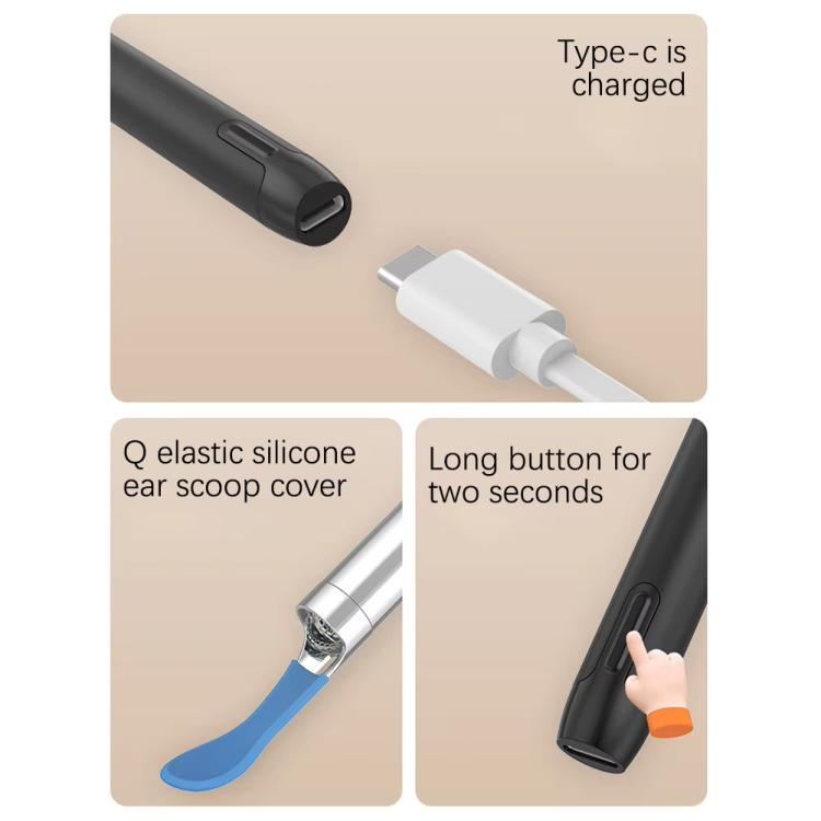P5 Smart WIFI Connection Visible 10 Million Pixel HD Detachable Ear Spoon With APP(White) - free shipping - PMC TechLife - Order now!