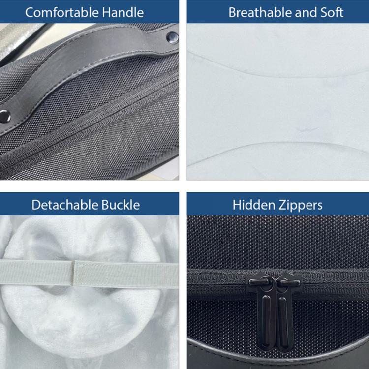 For Meta Quest 3 VR Glasses Storage Case EVA Anti-Pressure Hard Shell Storage Bag(Light Gray) - VR Accessories by PMC TechLife | Online Shopping South Africa | PMC TechLife | Buy Now Pay Later Mobicred
