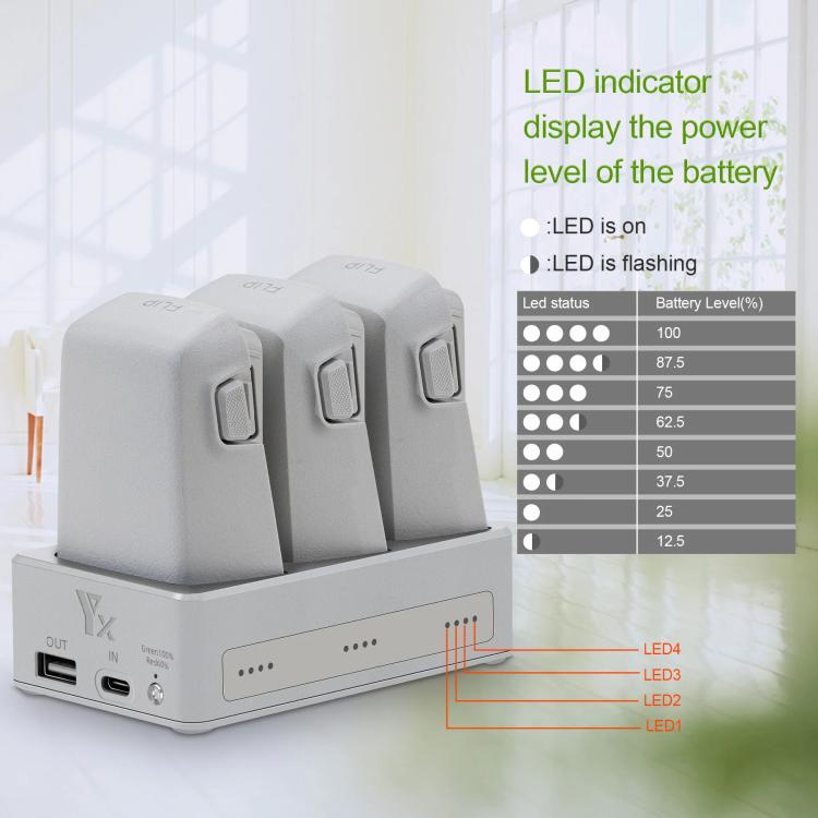 For DJI Flip YX 3-Way Charger Bidirectional Battery Management System - free shipping - PMC TechLife - Order now!