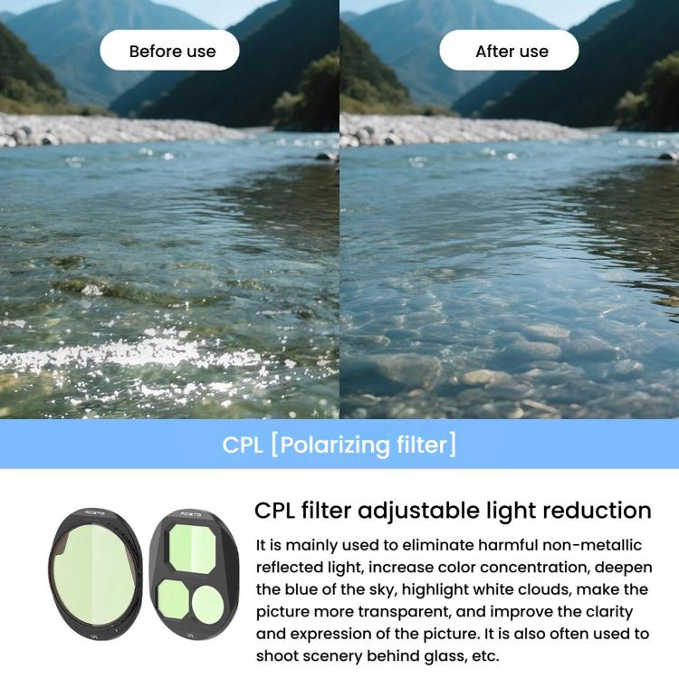 For DJI Mavic 4 Pro RCSTQ Lens Filter, Style: ND8+ND16+ND32 - free shipping - PMC TechLife - Order now!