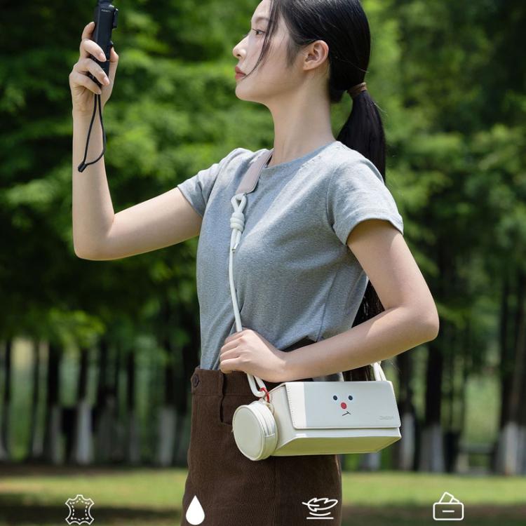 For DJI Pocket 3 Cwatcun D195 Medium Pocket Tripod Camera Bag Camera Accessories Shoulder Bag(White) - free shipping - PMC TechLife - Order now!