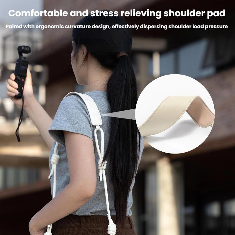 For DJI Pocket 3 Cwatcun D195 Medium Pocket Tripod Camera Bag Camera Accessories Shoulder Bag(White) - free shipping - PMC TechLife - Order now!