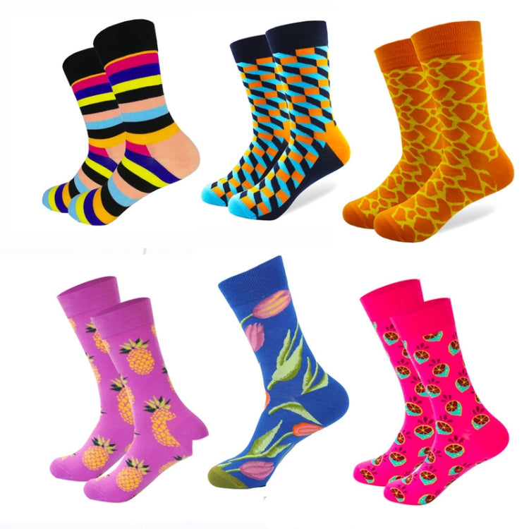 Funny Cute Happy Socks Womens Men Print Casual Harajuku Socks(Spray) - Tube Socks by PMC Jewellery | Online Shopping South Africa | PMC Jewellery