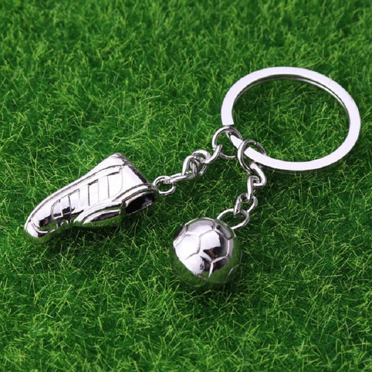 2 PCS Creative Football Gift Pendant Metal Football Shoe Keychain, Style:Football Shoes 389 - Key Rings by PMC Jewellery | Online Shopping South Africa | PMC Jewellery