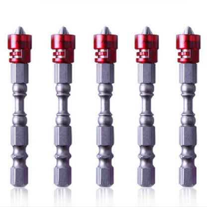 5 PCS  65mm Magnetic Coil Alloy Steel Cross Bit Single Head Electric Drill Electric Screwdriver Head(Red) - Drill & Drill Bits by PMC Jewellery | Online Shopping South Africa | PMC Jewellery